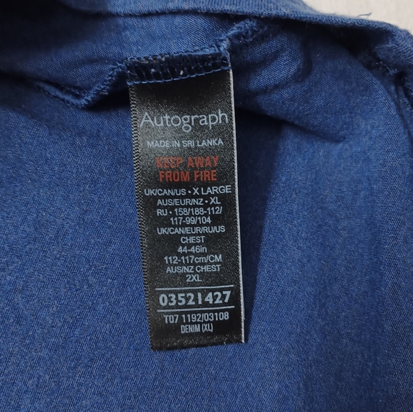 Autograph ( Marks and Spencer) Premium Cotton Henley T-shirt - Picture 10 of 10